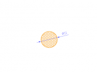 Silicone Profile CSE0,1611 - type format Sponge Cord - tube shape