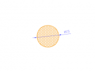 Silicone Profile CSE0,1615 - type format Sponge Cord - tube shape