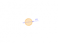 Silicone Profile CSE0,2508 - type format Sponge Cord - tube shape