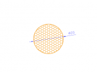 Silicone Profile CSE0,3920 - type format Sponge Cord - tube shape