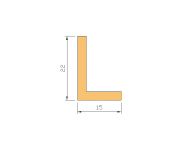 Silicone Profile P1006A - type format L - irregular shape