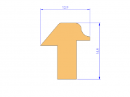 Silicone Profile P10899C - type format Autoclave - irregular shape