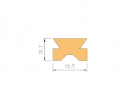 Silicone Profile P11011B - type format Lamp - irregular shape