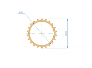 Silicone Profile P11238H - type format Silicone Tube - irregular shape