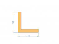 Silicone Profile P1152HE - type format L - irregular shape