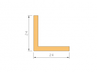 Silicone Profile P1167B - type format L - irregular shape