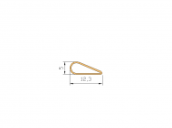 Silicone Profile P1218 - type format Silicone Tube - irregular shape