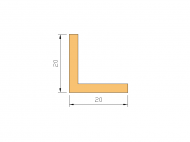 Silicone Profile P1228Y - type format L - irregular shape