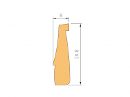 Silicone Profile P127 - type format Autoclave - irregular shape