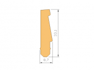 Silicone Profile P129 - type format Autoclave - irregular shape