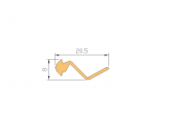 Silicone Profile P1426 - type format Bellows - irregular shape