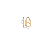 Silicone Profile P1433F - type format U - irregular shape