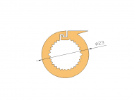 Silicone Profile P1529 - type format Silicone Tube - irregular shape