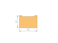 Silicone Profile P1721 - type format Horns - irregular shape