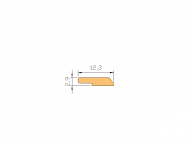 Silicone Profile P179 - type format Flat Silicone Profile - irregular shape