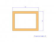 Silicone Profile P1814A - type format Rectangle - regular shape