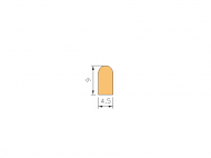 Silicone Profile P2055D - type format D - irregular shape