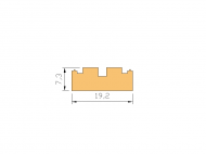 Silicone Profile P2222P - type format D - irregular shape