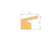Silicone Profile P268CK - type format Lipped - irregular shape