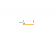 Silicone Profile P268CT - type format solid b/p shape - irregular shape