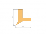Silicone Profile P268DO - type format L - irregular shape