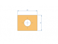 Silicone Profile P268QA - type format Silicone Tube - irregular shape