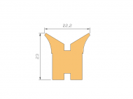 Silicone Profile P307A - type format Horns - irregular shape