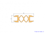 Silicone Profile P35AD - type format Bellows - irregular shape