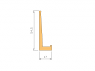 Silicone Profile P35K - type format L - irregular shape