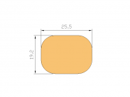 Silicone Profile P383C - type format Cord - irregular shape