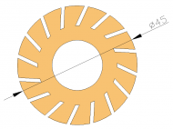 Silicone Profile P40589 - type format Silicone Tube - irregular shape