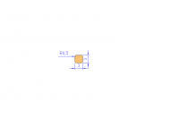 Silicone Profile P40865D - type format Square - regular shape