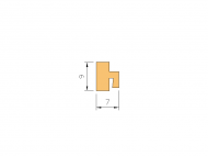 Silicone Profile P475A - type format h - irregular shape