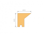 Silicone Profile P515I - type format Lipped - irregular shape