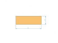 Silicone Profile P600060020 - type format Rectangle - regular shape