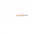 Silicone Profile P601501 - type format Rectangle - regular shape