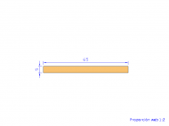 Silicone Profile P606505 - type format Rectangle - regular shape