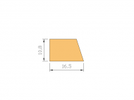 Silicone Profile P612A - type format Flat Silicone Profile - irregular shape