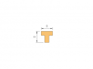 Silicone Profile P64M - type format T - irregular shape