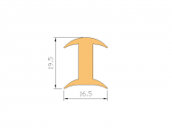 Silicone Profile P684G - type format Lamp - irregular shape