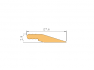 Silicone Profile P725 - type format Flat Silicone Profile - irregular shape