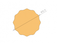 Silicone Profile P738F - type format Cord - irregular shape