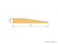 Silicone Profile P738U - type format Flat Silicone Profile - irregular shape