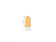 Silicone Profile P757B - type format D - irregular shape