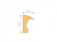 Silicone Profile P757K - type format Lipped - irregular shape
