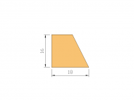 Silicone Profile P822Z - type format Flat Silicone Profile - irregular shape