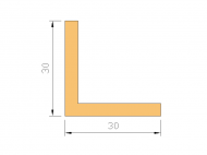 Silicone Profile P848 - type format L - irregular shape