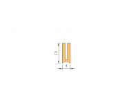 Silicone Profile P872AE - type format U - irregular shape