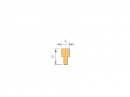 Silicone Profile P872U - type format T - irregular shape