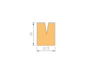 Silicone Profile P872X - type format Horns - irregular shape